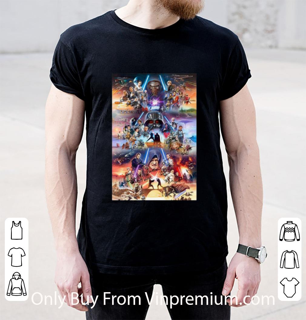 Official Star Wars Characters Signatures Poster shirt
