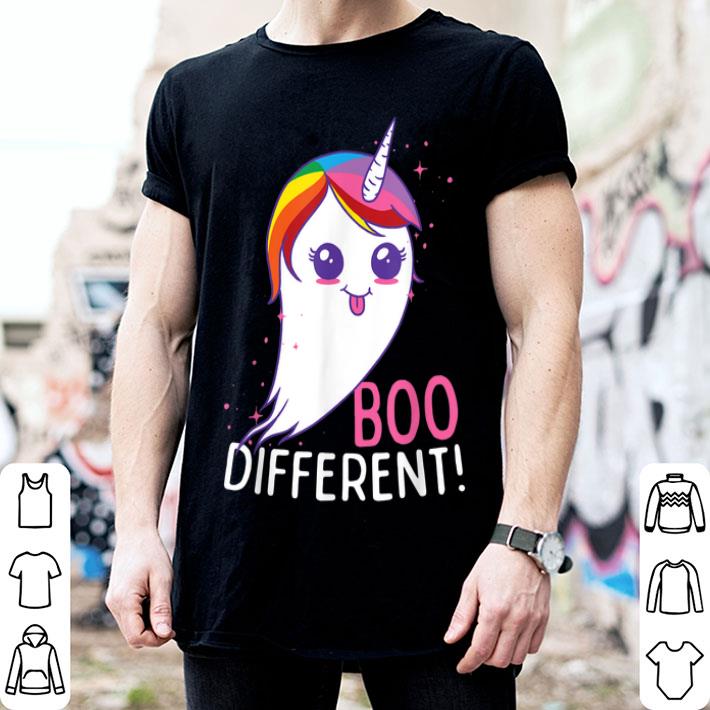 Gay Unicorn Ghost BOO Different LGBT Halloween Pun Shirt