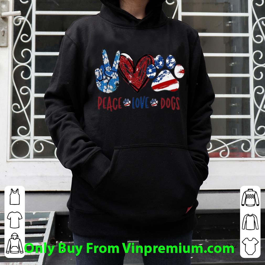 0dc35f67 top peace love dogs american flag independence day shirt 4 - Top Peace Love Dogs American Flag Independence Day shirt