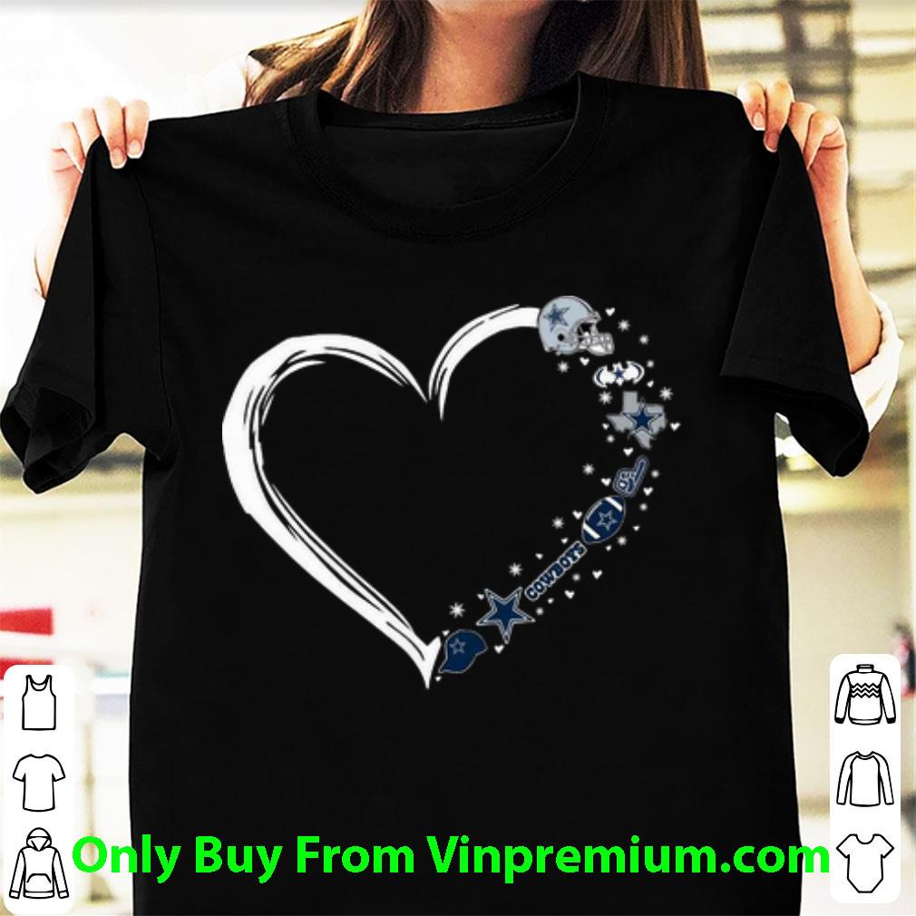 Hot Dallas Cowboys Football Love Heart shirt