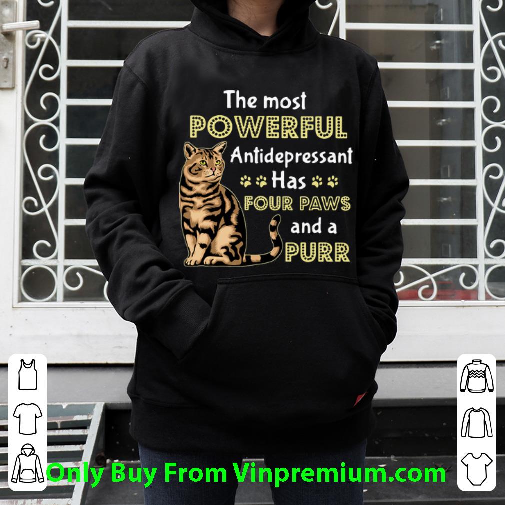5e458e5f premium the most powerful antidepressant has four paws and a purr cat shirt 4 - Premium The Most Powerful Antidepressant Has Four Paws And A Purr Cat shirt