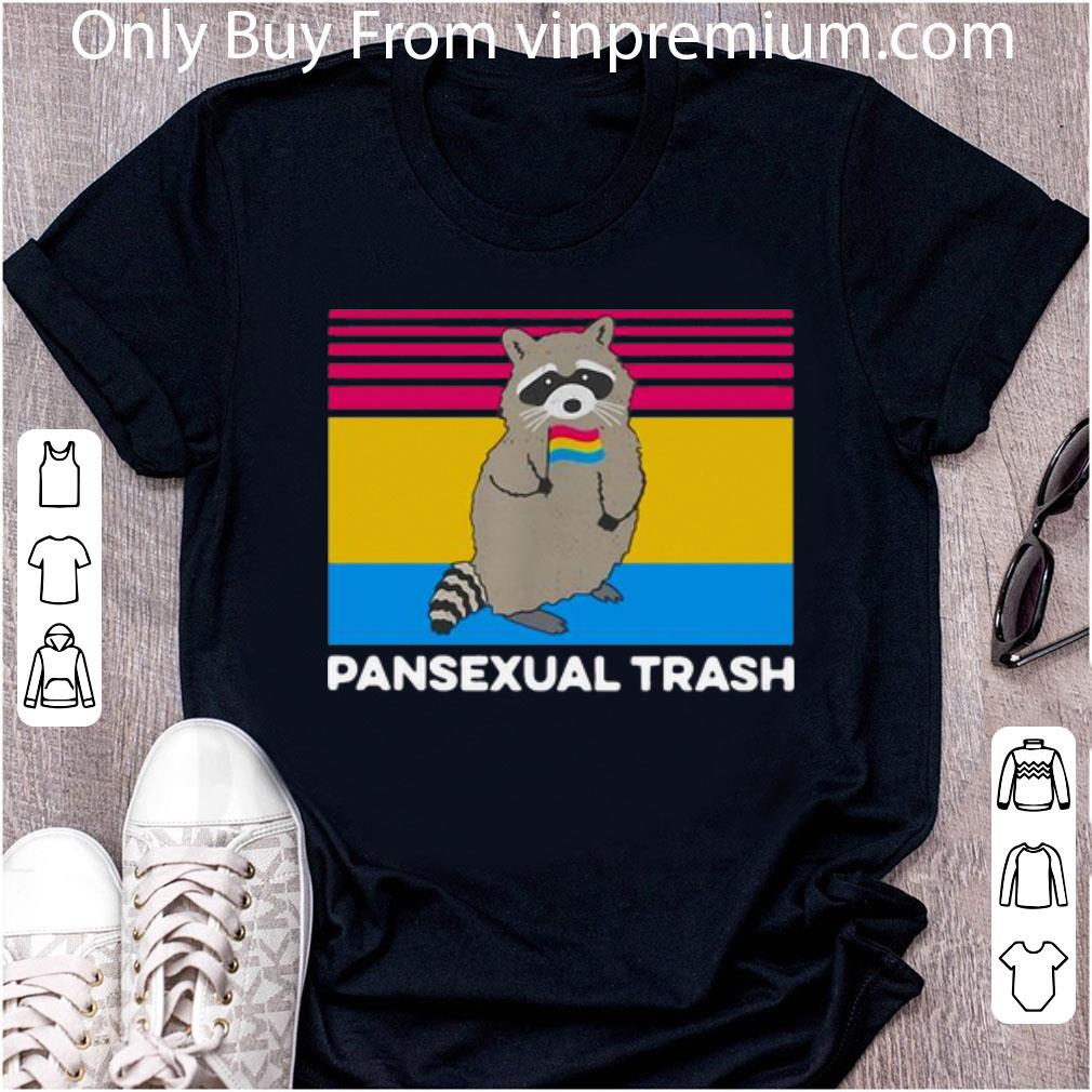 Nice Vintage Raccoon Pansexual Trash shirt