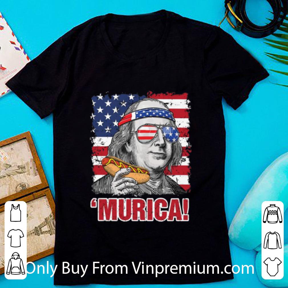 Nice Benjamin Franklin Murica Independence Day American Flag shirt