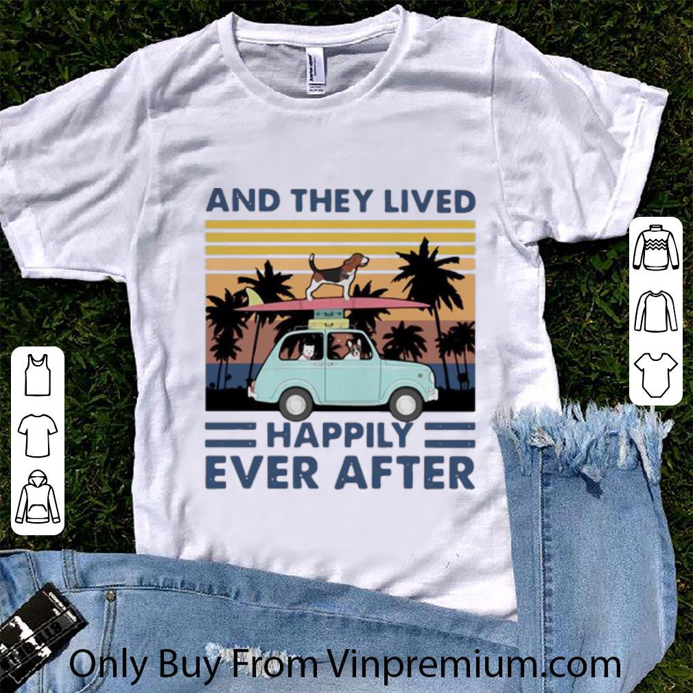 Great Vintage And They Lived Happily Ever After Dog shirt