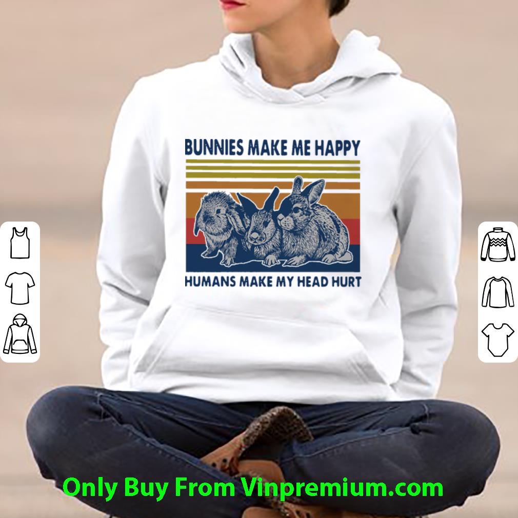 94a214c9 top vintage bunnies make me happy humans make my head hurt shirt 4 - Top Vintage Bunnies Make Me Happy Humans Make My Head Hurt shirt