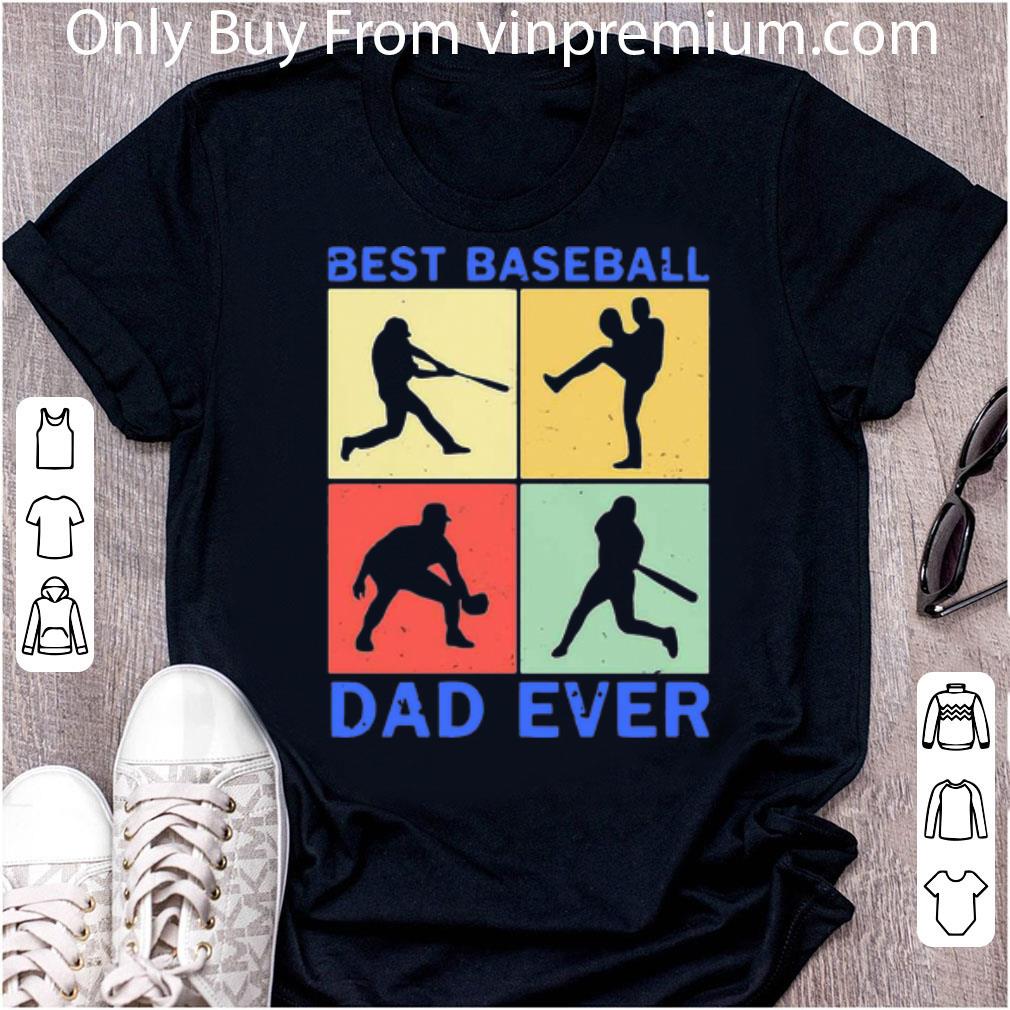 Hot Vintage Best Baseball Dad Ever Father's Day shirt