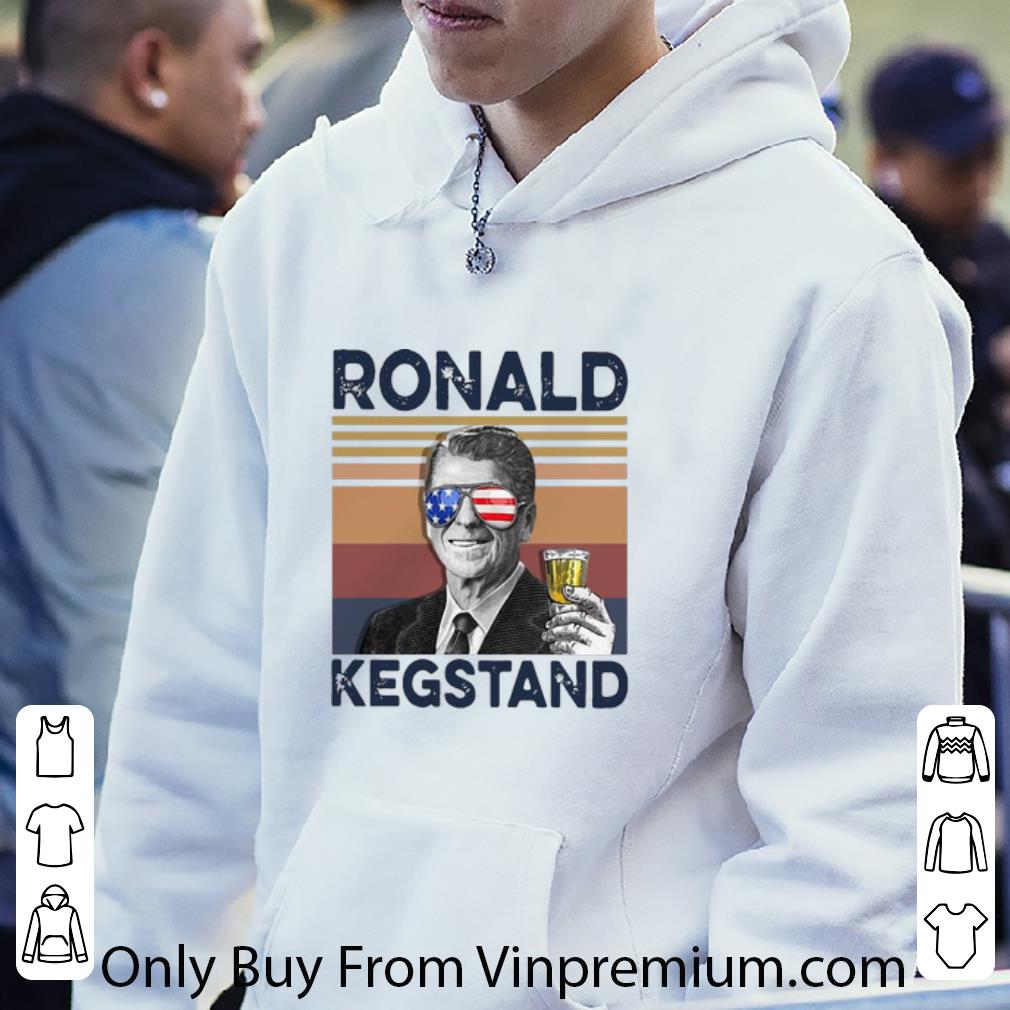 b8bc7179 awesome vintage ronald kegstand drink beer american flag shirt 4 - Awesome Vintage Ronald Kegstand Drink Beer American Flag shirt