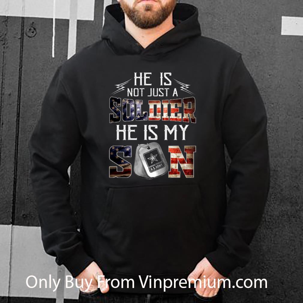 c54277d2 great he is not just a soldier he is my son us army american flag shirt 4 - Great He Is Not Just A Soldier He Is My Son Us Army American Flag shirt