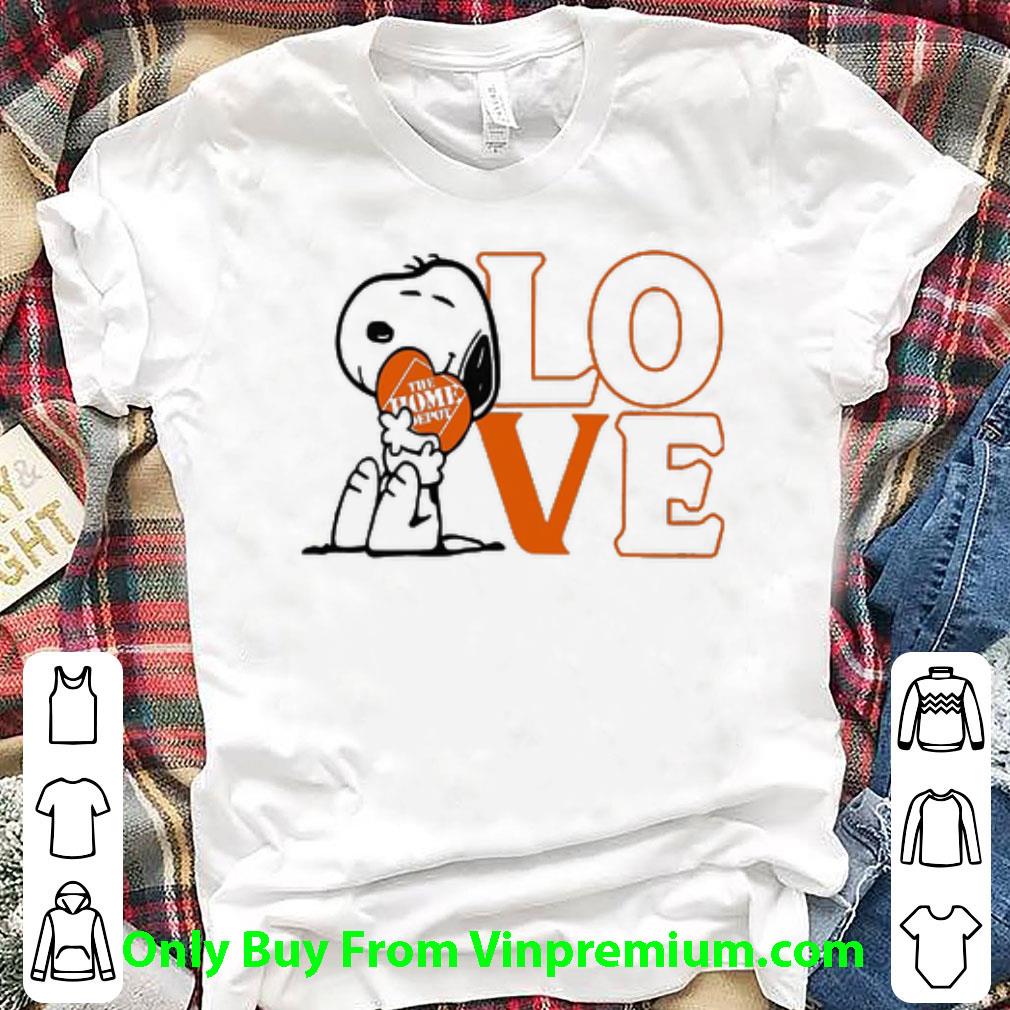 Great Snoopy Hug Heart Love The Home Depot shirt