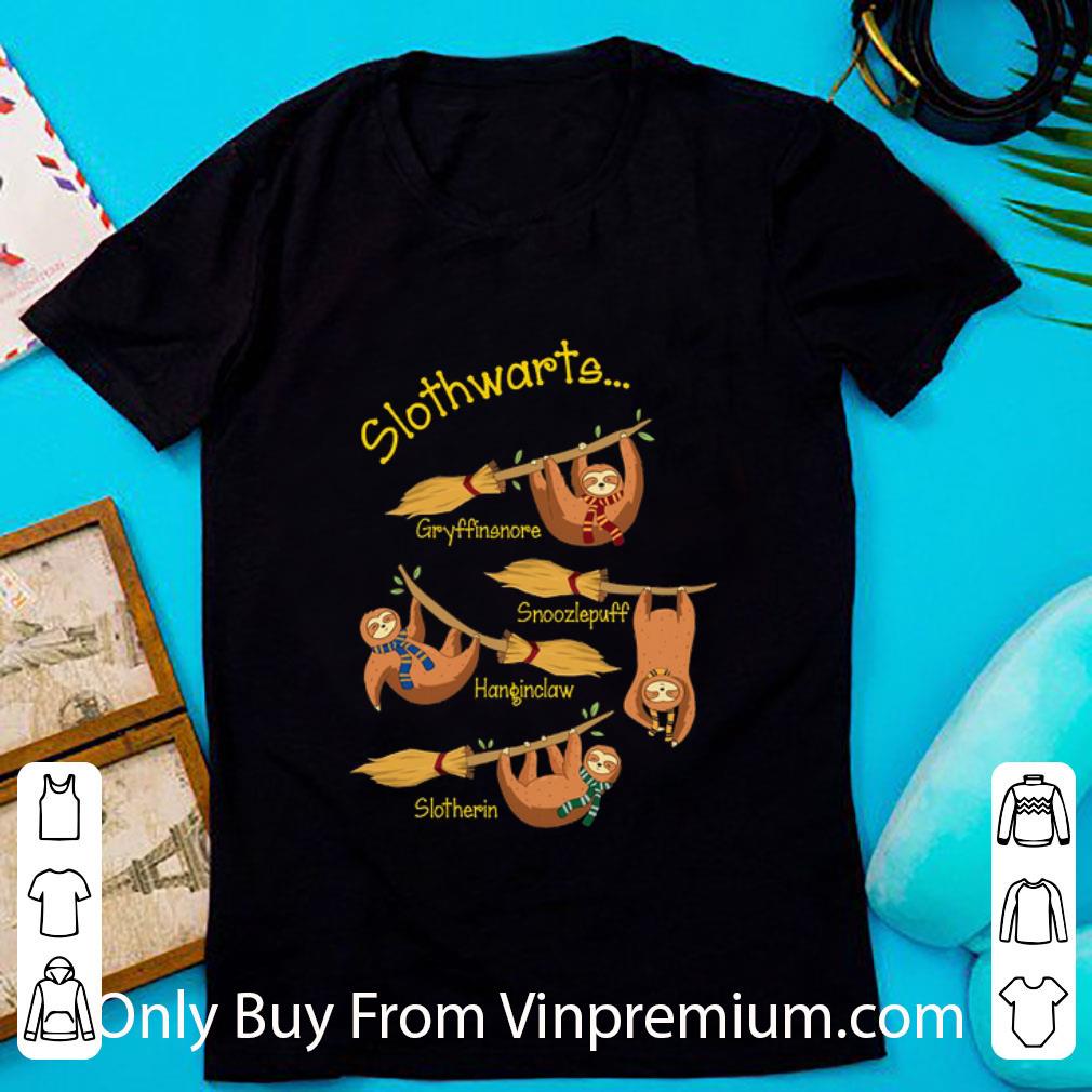Awesome Slothwarts Gryffinsnore Snoozlepuff Hangiclaw Slotherin shirt