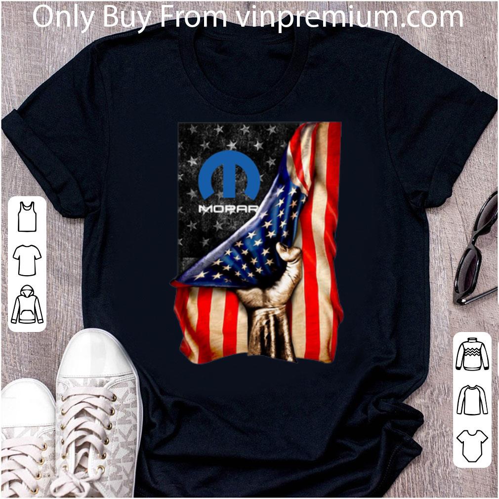 Awesome Mopar Inside American Flag Strong Hand shirt