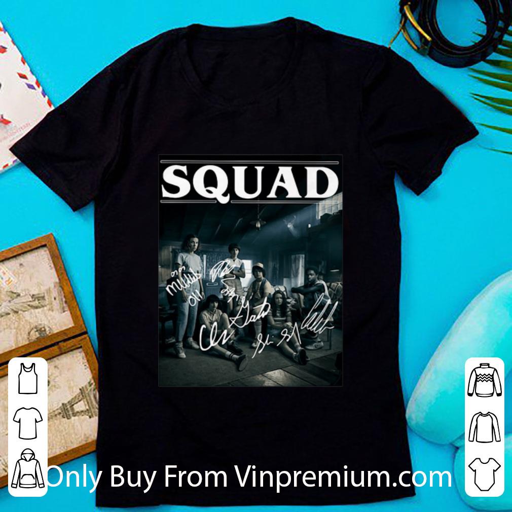 Nice Stranger Things 3 Squad Signatures Characters shirt