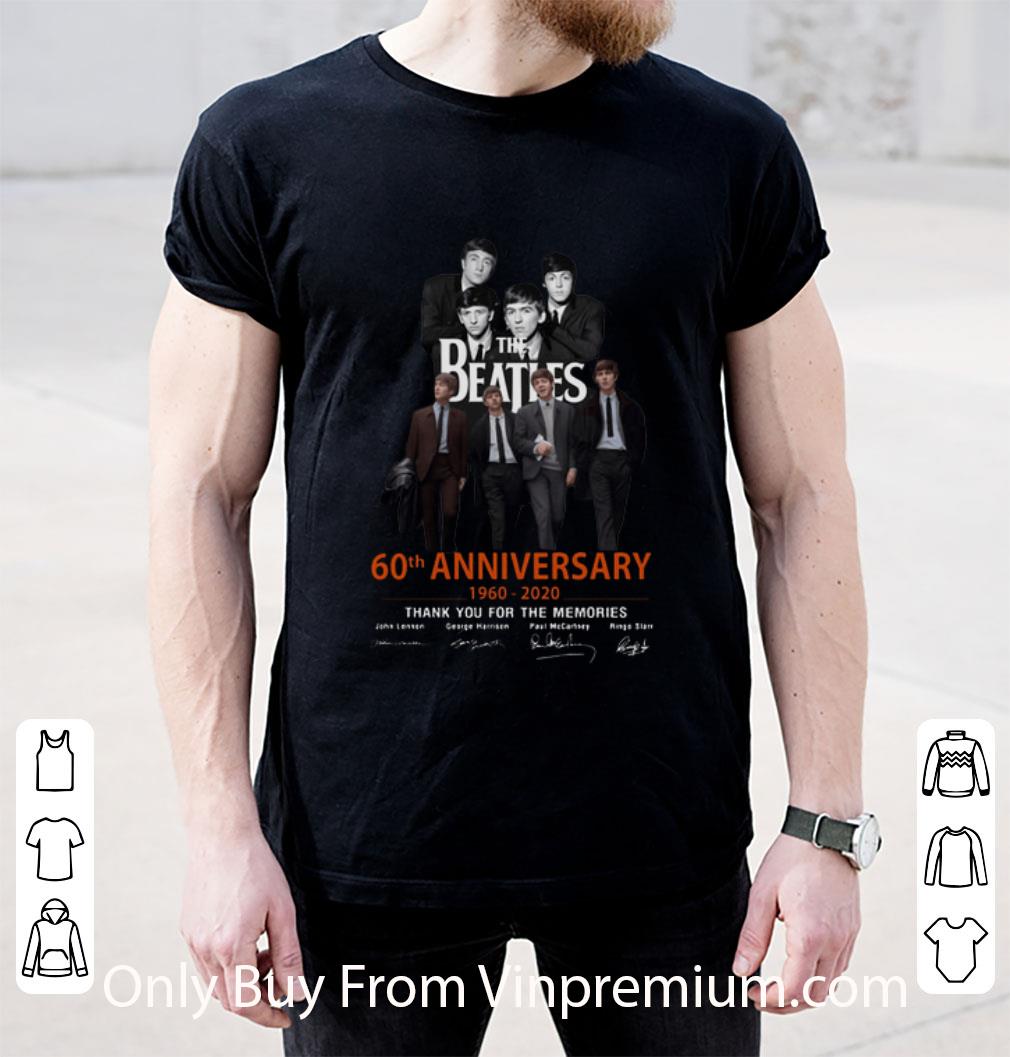 Great The Beatles 60th Anniversary 1960-2020 Thank You For The Memorie shirt