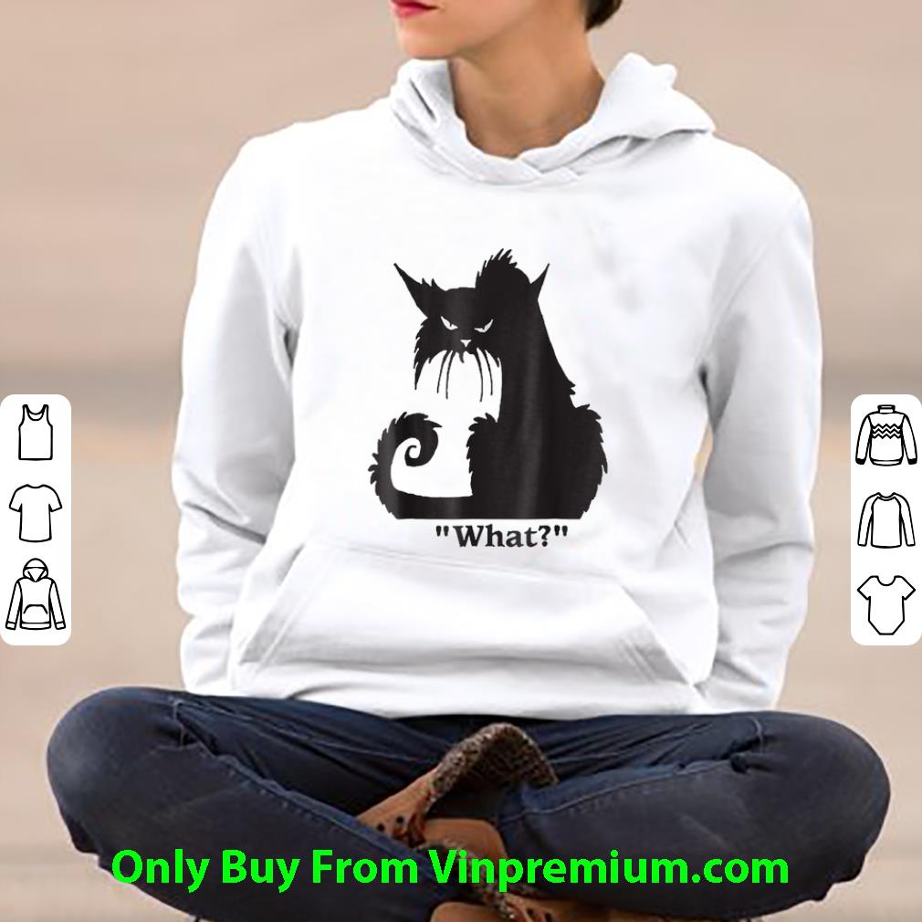 461ce6bc nice angry black cat what shirt 4 - Nice Angry Black Cat What shirt