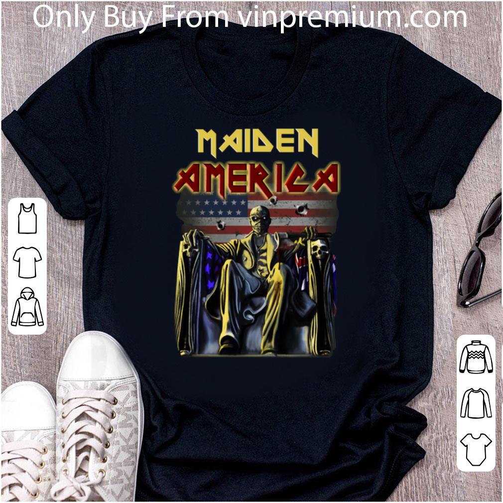 Pretty Iron Maiden American Flag shirt