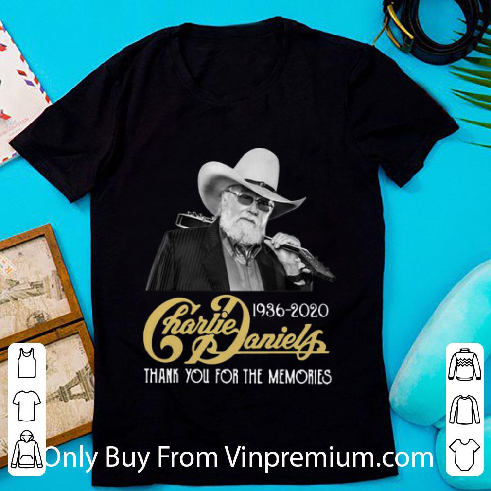Original Charlie Daniels 1936-2020 Thank You For The Memories shirt