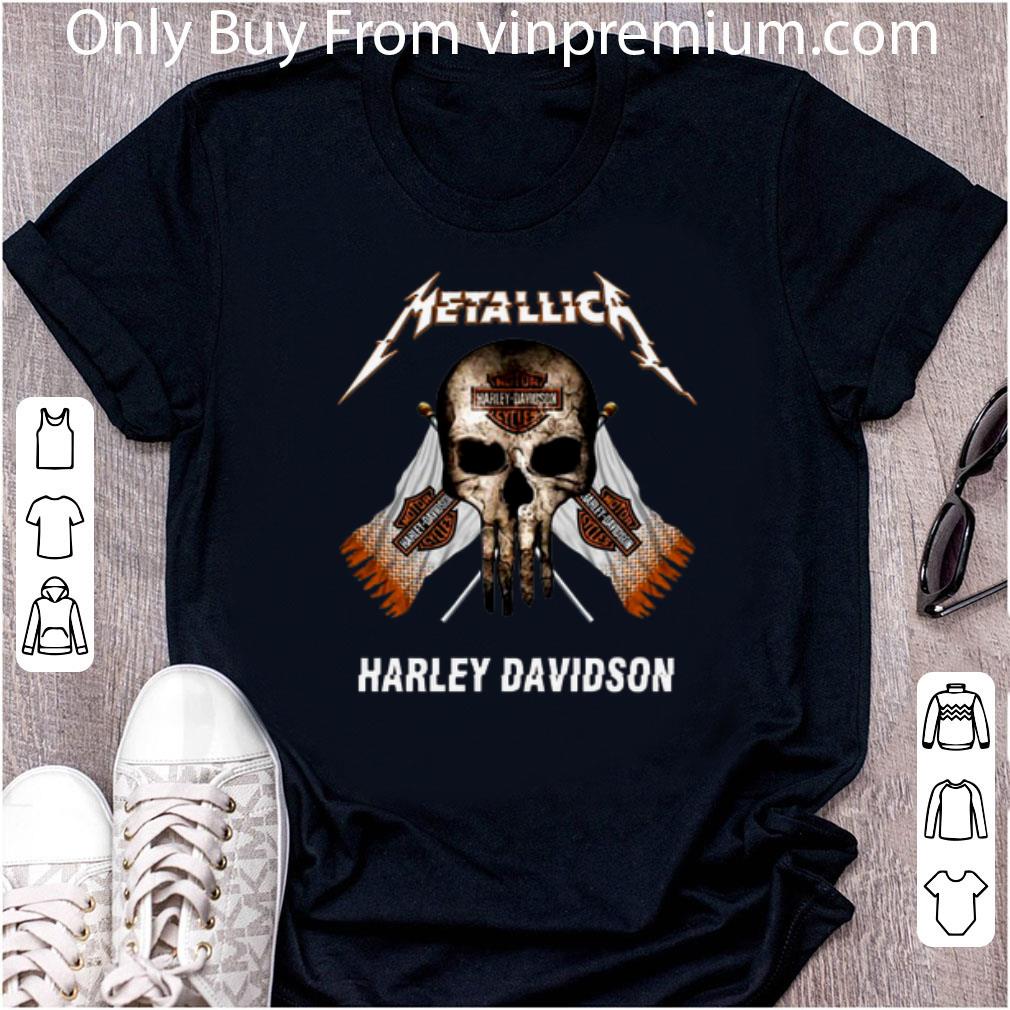 Official Skull Metallica Harley Davidson shirt