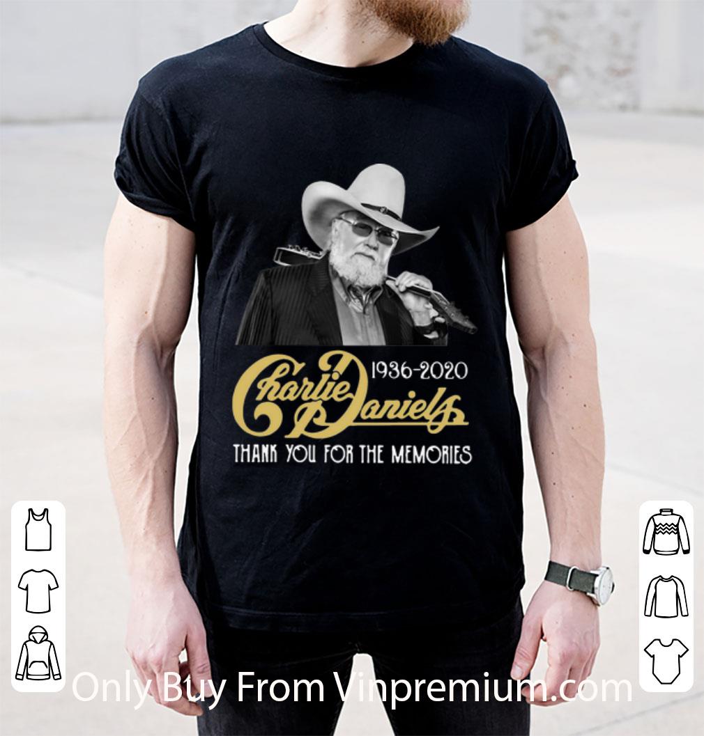 Original Charlie Daniels 1936-2020 Thank You For The Memories shirt