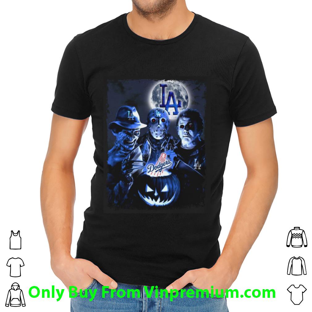 Premium Los Angeles Dodgers Horror Film Characters shirt