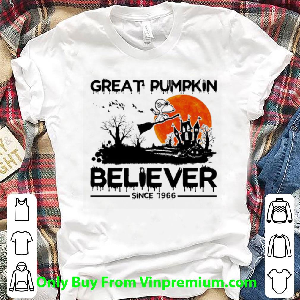 Hot Snoopy Great Pumpkin Believer Since 1966 Halloween shirt