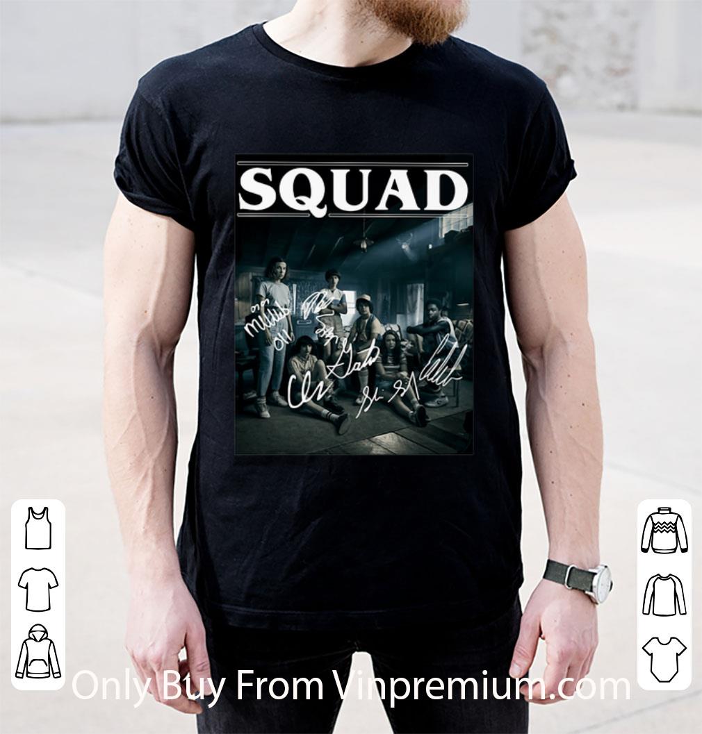 Nice Stranger Things 3 Squad Signatures Characters shirt