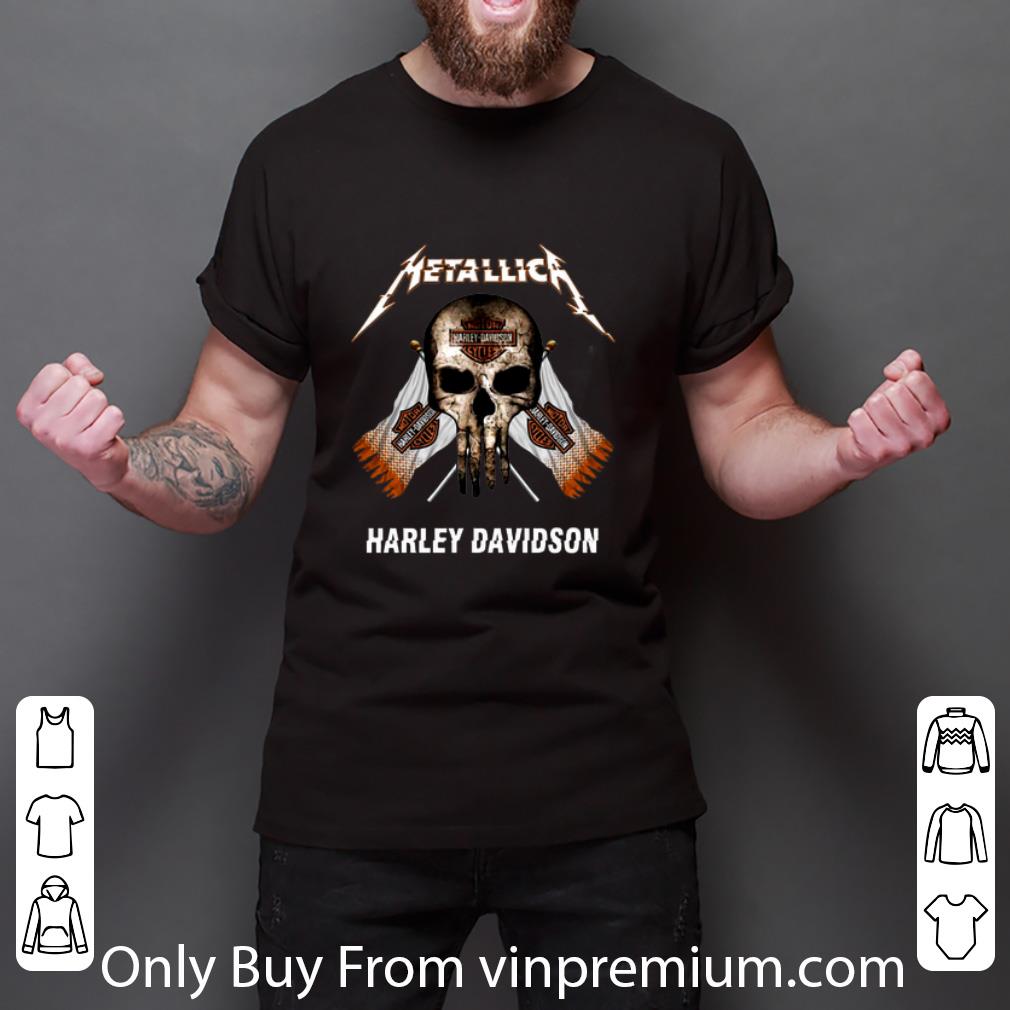Official Skull Metallica Harley Davidson shirt