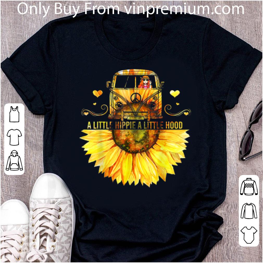 Pretty Sunflower Peace Bus A Little Hippie A Little Hood shirt