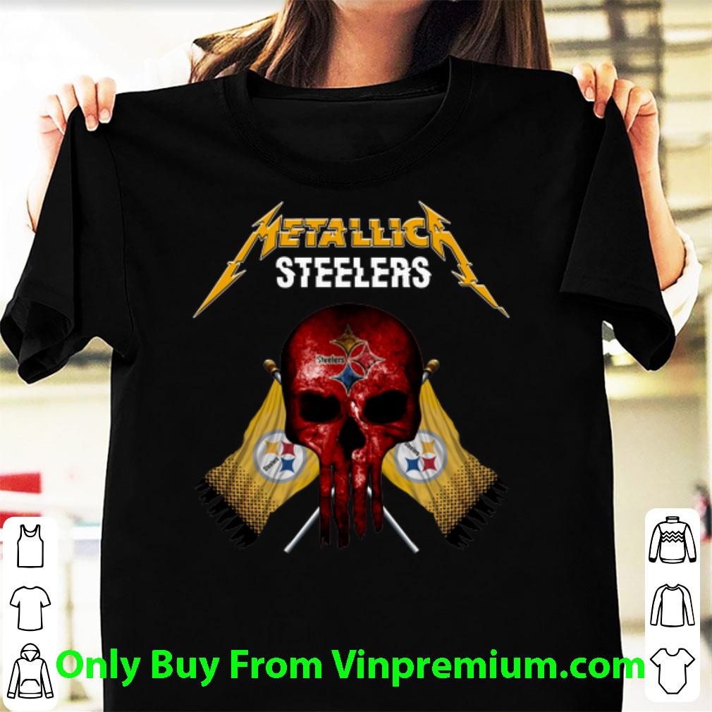 Official Metallic Pittsburgh Steelers Punisher shirt