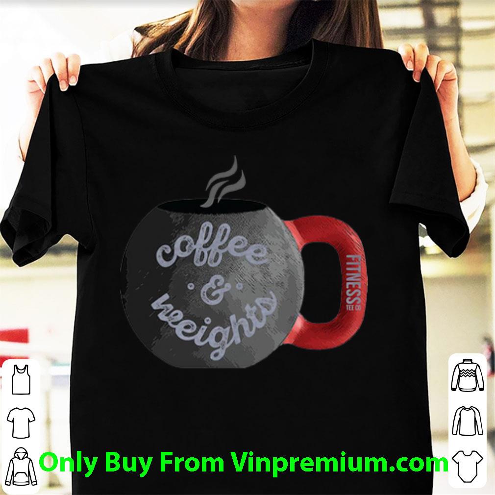 Premium Coffee And Weights Fitness Tee shirt