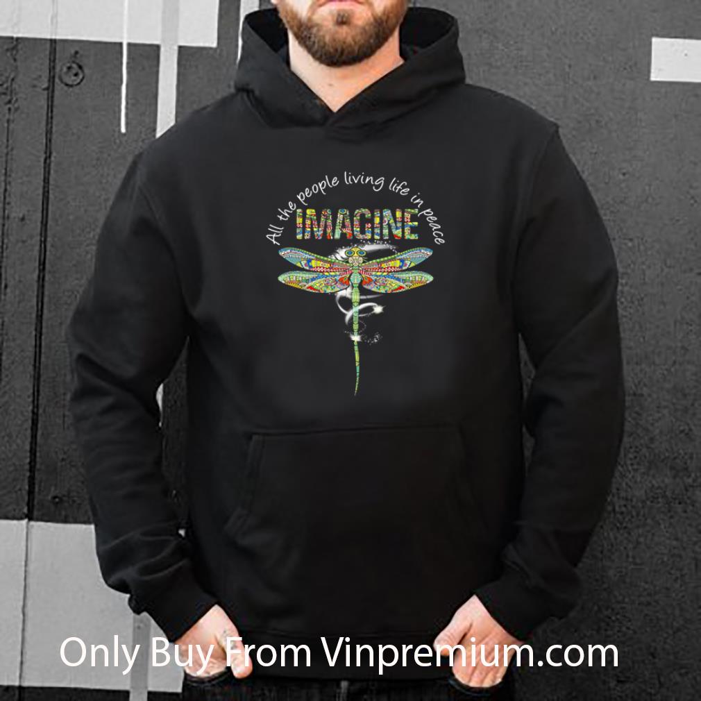 00914e25 official dragonfly colors all the people living life in peace imagine shirt 4 - Official Dragonfly Colors All The People Living Life In Peace Imagine shirt