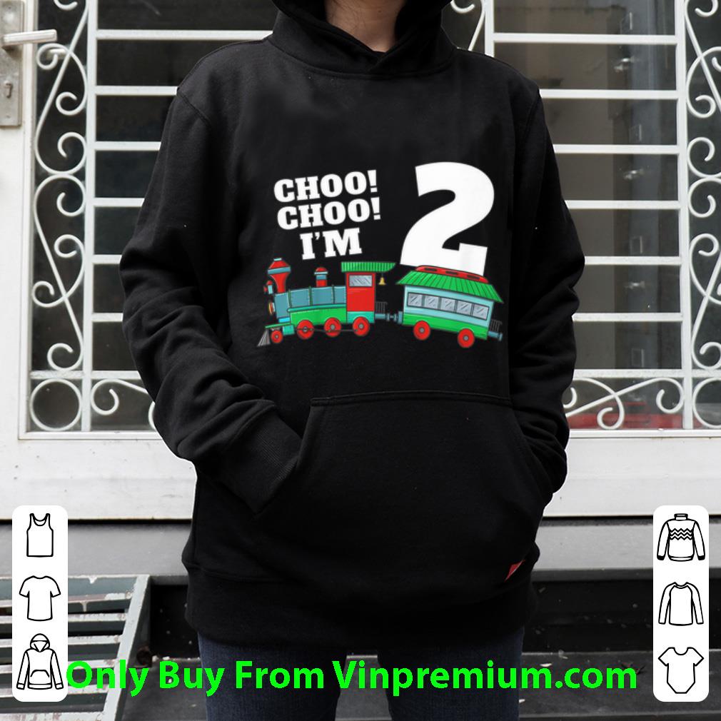 4a5297d4 awesome i m two train 2nd birthday shirt 4 - Awesome I'm Two Train 2nd Birthday shirt