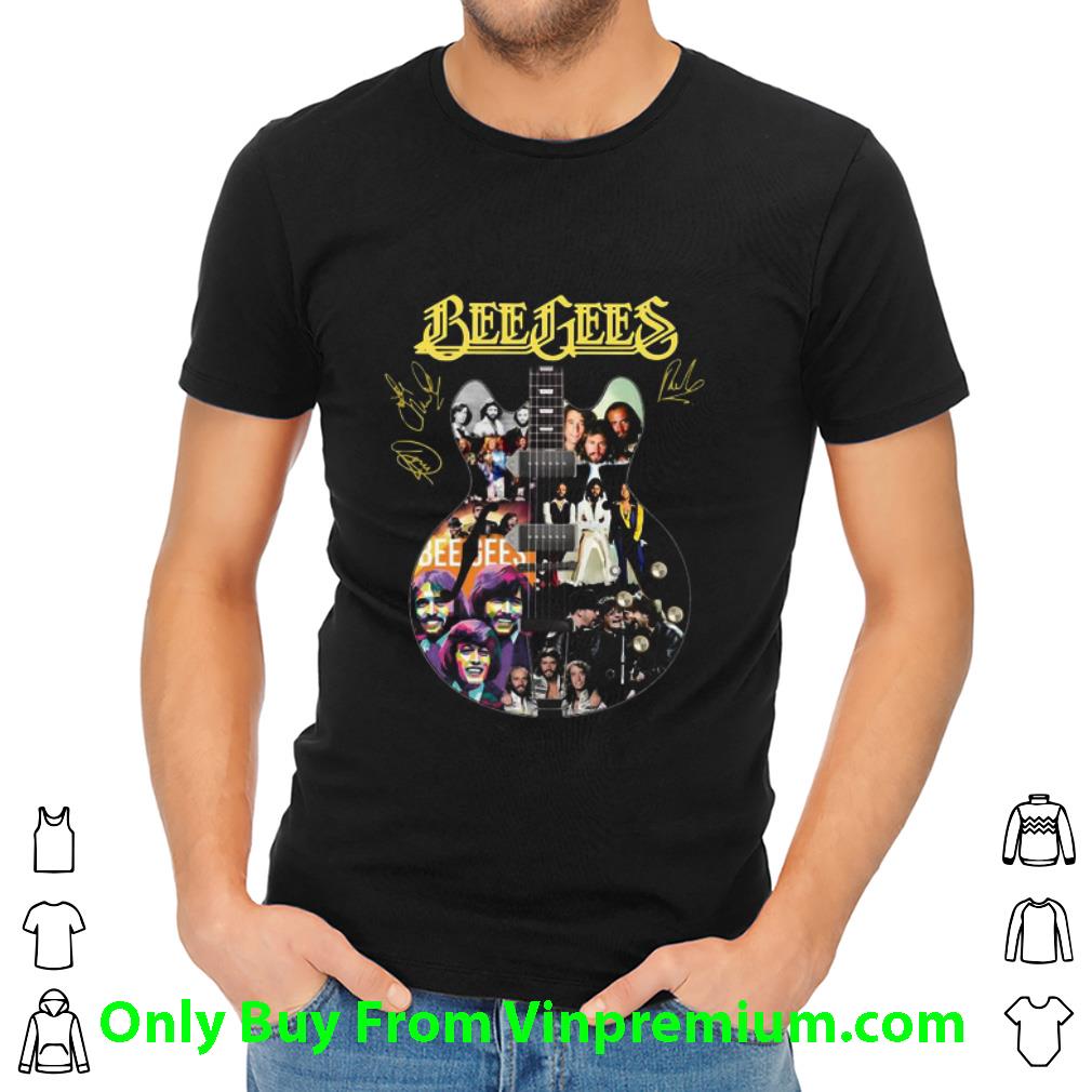 Great Guitar Bee Gees Band Members Signatures shirt