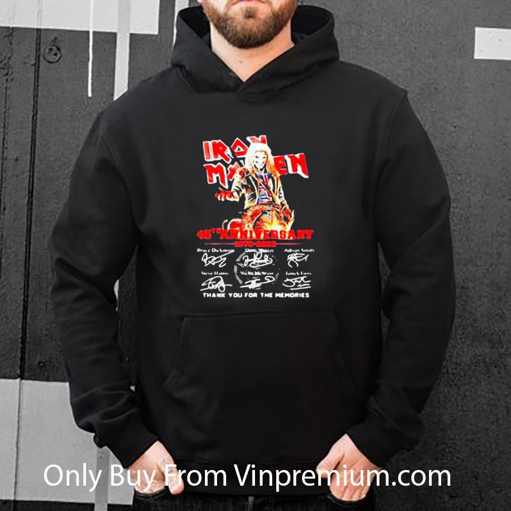 616bfbdb hot iron maiden 45th anniversary 1985 2020 thank you for the memories signatures shirt 4 - Hot Iron Maiden 45th Anniversary 1985 2020 Thank You For The Memories Signatures shirt