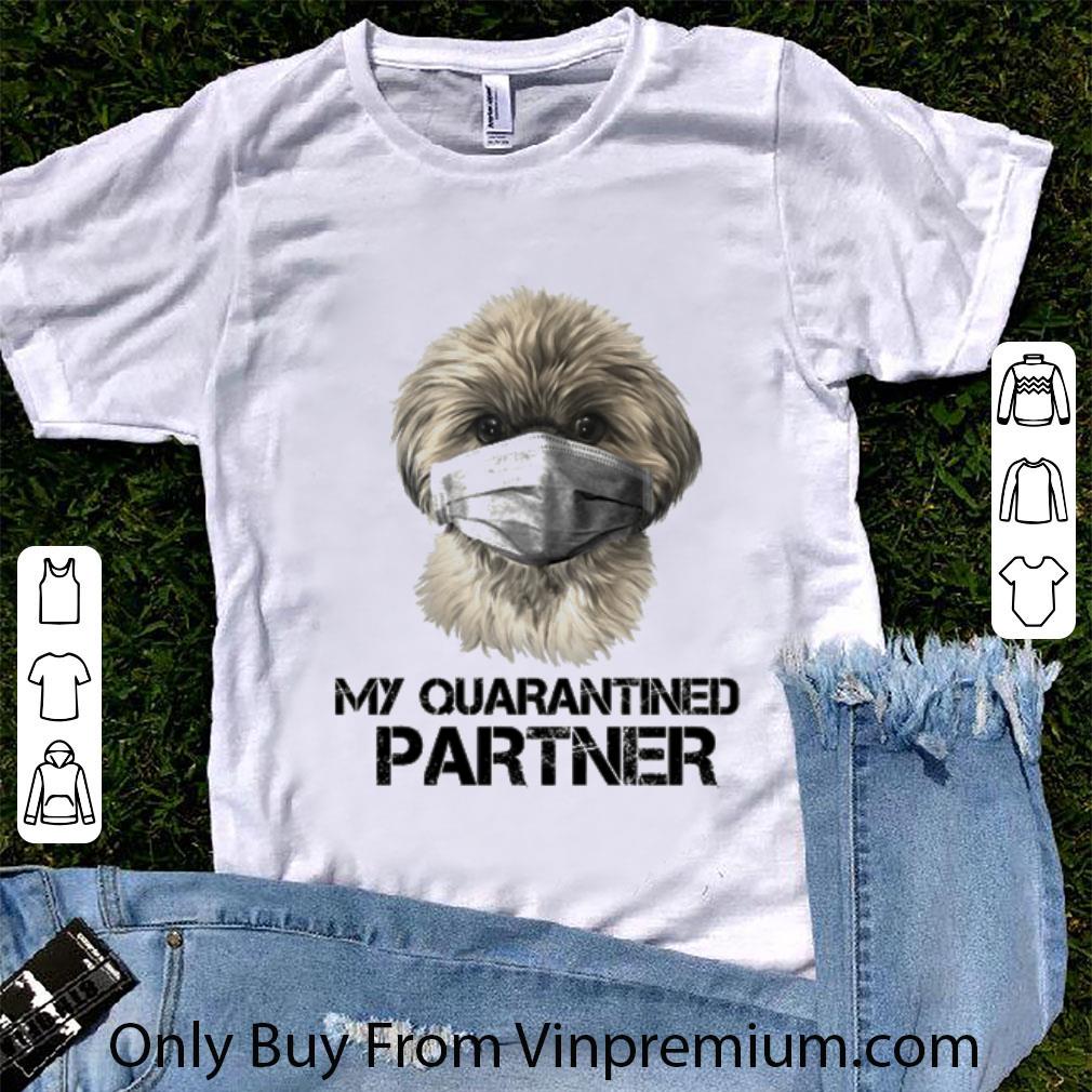 Nice Shih Tzu mask my quarantined partner Coronavirus shirt
