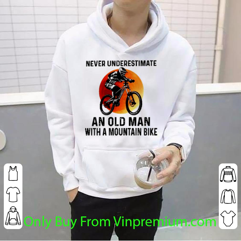 a1afd00d awesome never underestimate an old man with a mountain bike blood moon shirt 4 - Awesome Never underestimate an old man with a mountain bike blood moon shirt