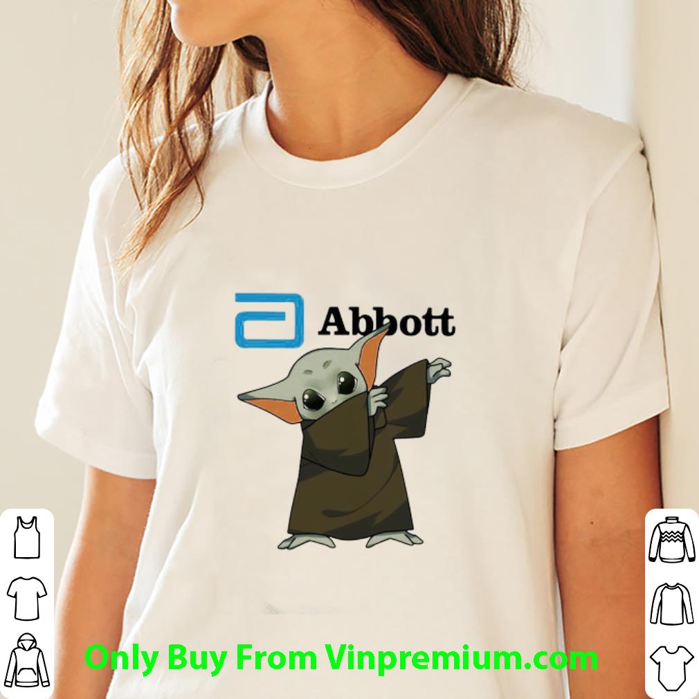 Top Dabbing Baby Yoda Mask Abbott Logo Coronavirus shirt Top Dabbing Baby Yoda Mask Abbott Logo Coronavirus shirt