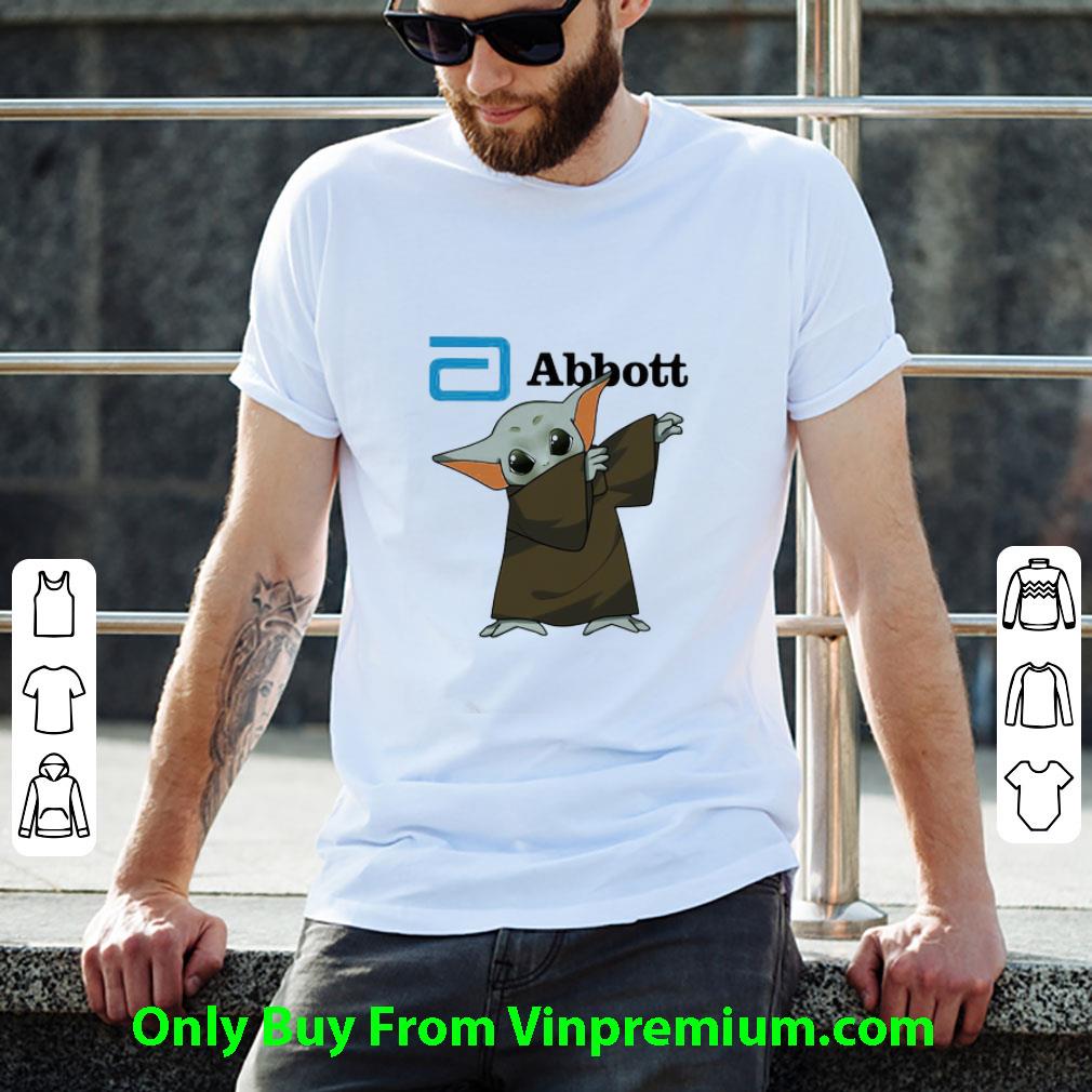 Top Dabbing Baby Yoda Mask Abbott Logo Coronavirus shirt Top Dabbing Baby Yoda Mask Abbott Logo Coronavirus shirt