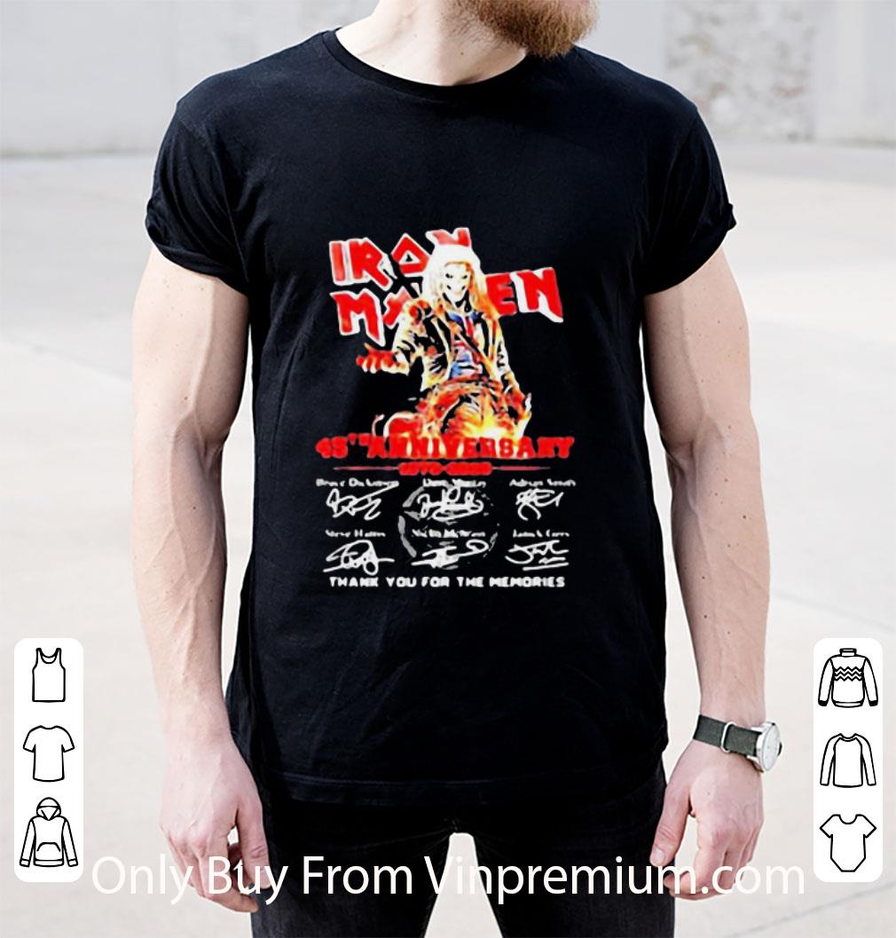 Hot Iron Maiden 45th Anniversary 1985 2020 Thank You For The Memories Signatures shirt