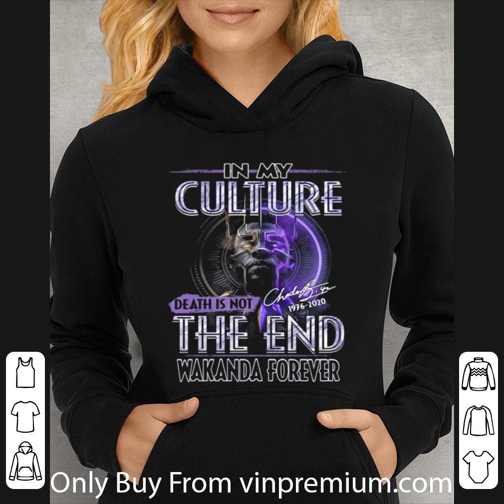 Original Black Panther Rip Chadwick In My Culture Death Is Not The End 1976 2020 Signature shirt 1ca112c7 original black panther rip chadwick in my culture death is not the end 1976 2020 signature shirt 4 - Original Black Panther Rip Chadwick In My Culture Death Is Not The End 1976 2020 Signature shirt