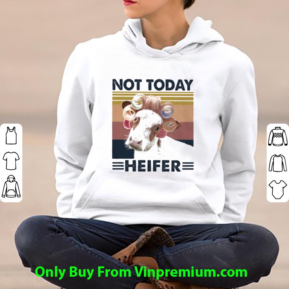 4b14c998 great vintage cow curlers not today heifer shirt 4 - Great Vintage Cow Curlers Not Today Heifer shirt