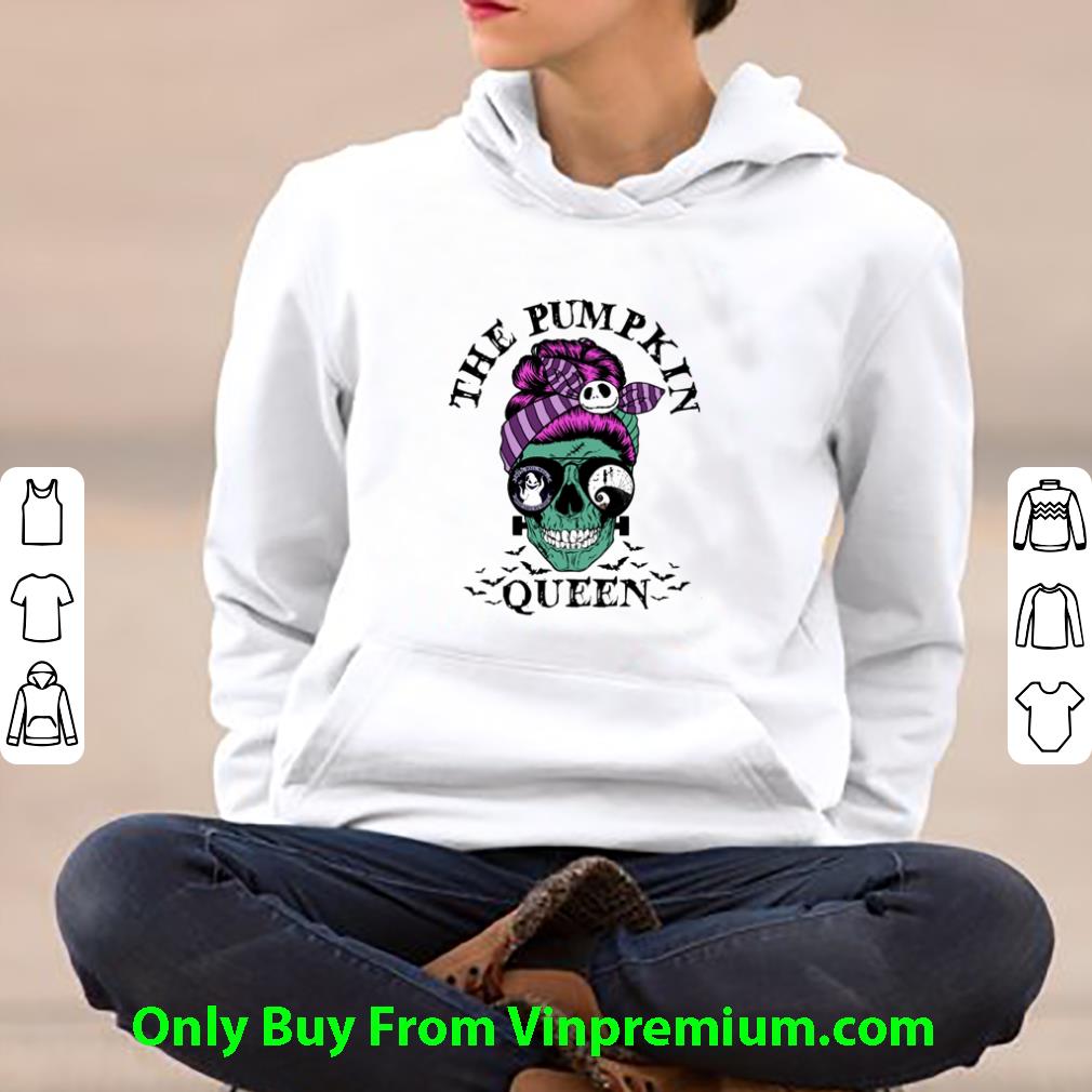 Top Skull Girl The Pumpkin Queen Halloween shirt 66d3ceca top skull girl the pumpkin queen halloween shirt 4 - Top Skull Girl The Pumpkin Queen Halloween shirt