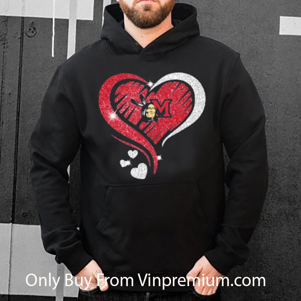 7aaa5134 pretty love miami redhawks hears diamond logo shirt 4 - Pretty Love Miami Redhawks Hears Diamond Logo shirt