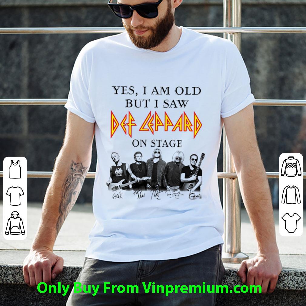 Awesome Yes I Am Old But I Saw Def Zeppelin Signatures shirt