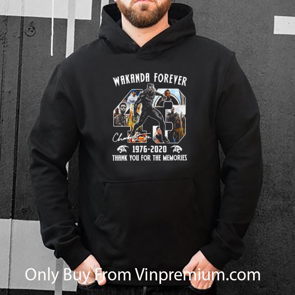 Pretty Black Panther Wakanda Forever 1976 2020 Thank You For The Memories shirt a9213188 pretty black panther wakanda forever 1976 2020 thank you for the memories shirt 4 - Pretty Black Panther Wakanda Forever 1976 2020 Thank You For The Memories shirt