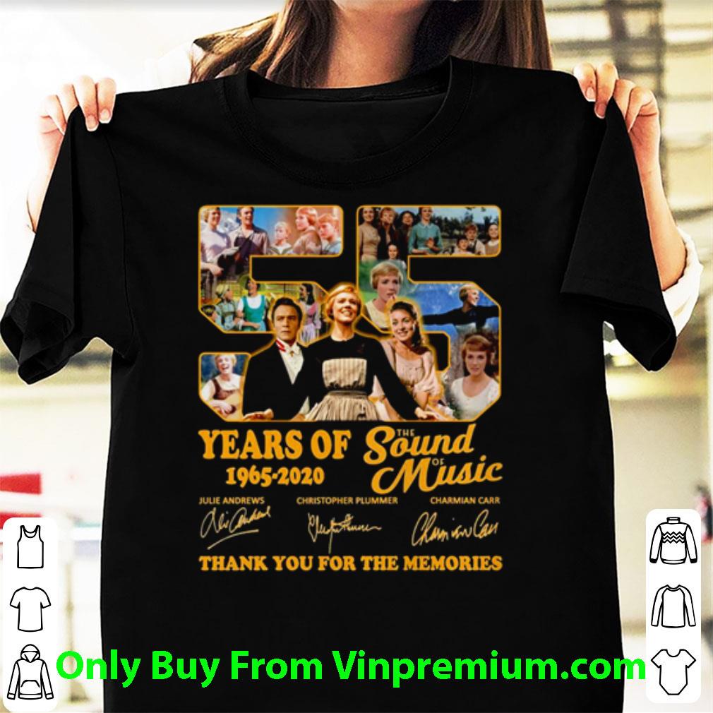 Great Thank You For The Memories 55 Years Of The Sound Of Music 1965-2020 Signatures shirt