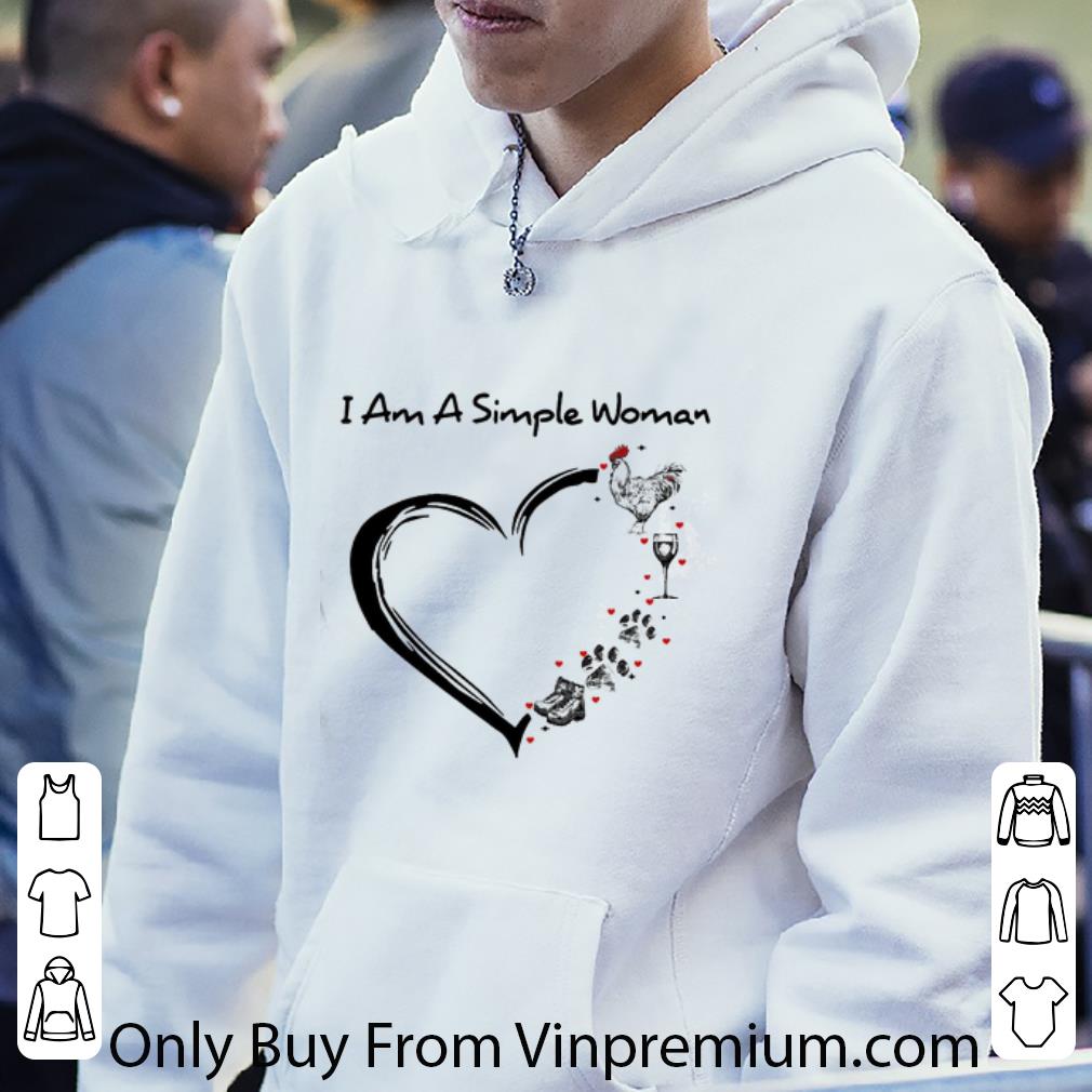 Original I Am A Simple Woman Chicken shirt ba51f859 original i am a simple woman chicken shirt 4 - Original I Am A Simple Woman Chicken shirt