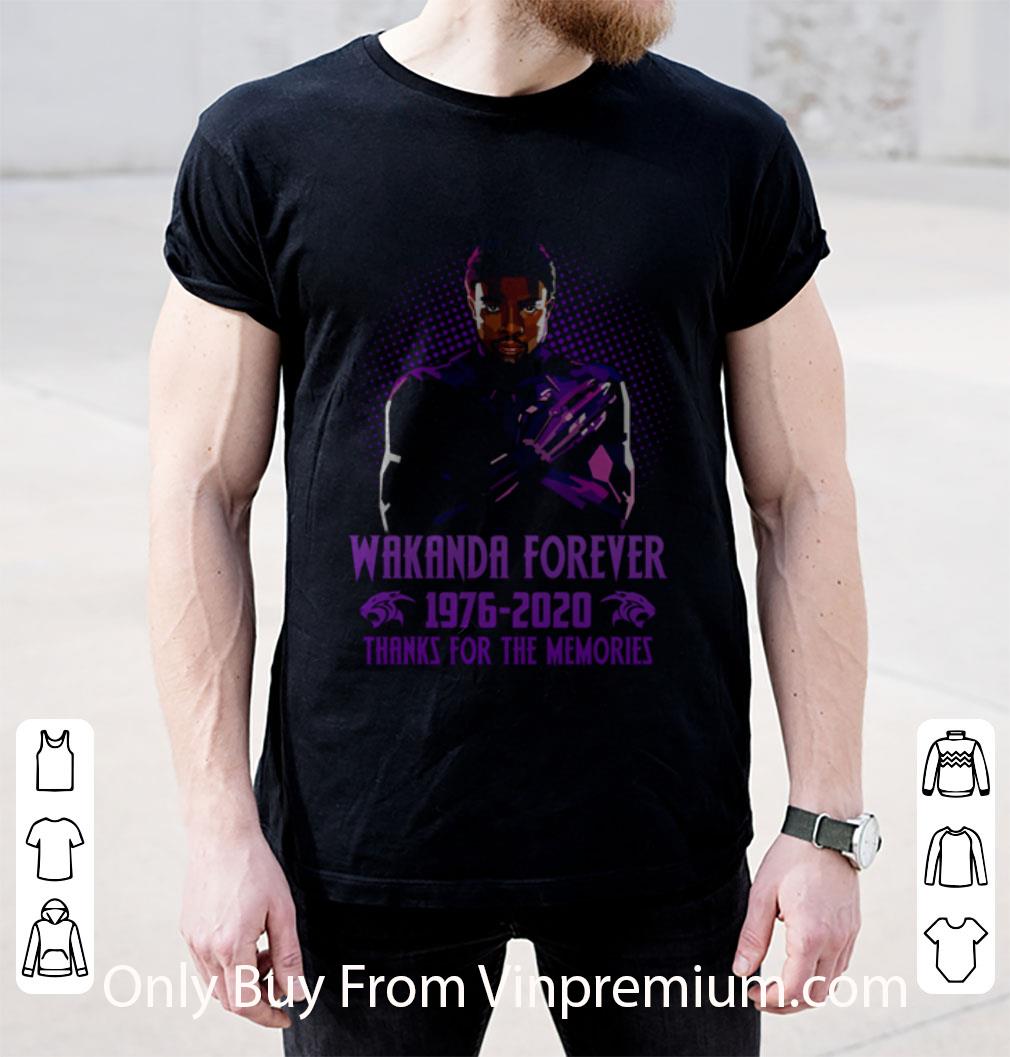 Hot Chadwick Boseman Wakanda Forever 1976-2020 Thank You For The Memories shirt