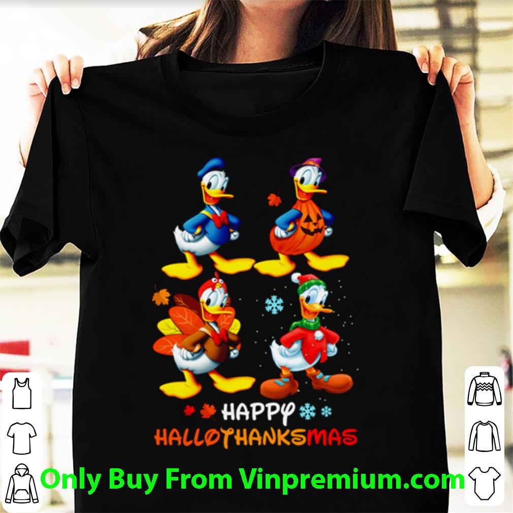 Awesome Disney Donald Duck Happy Hallothanksmas shirt