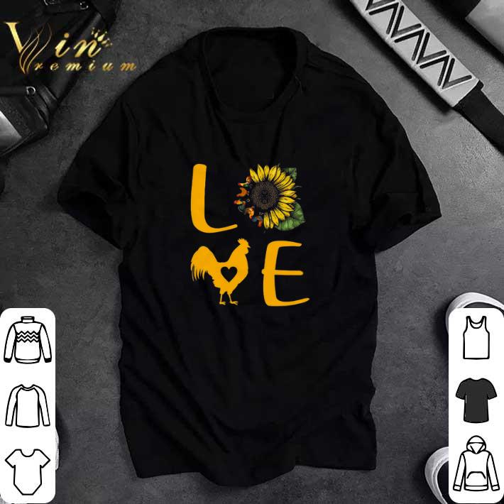 Hot Chicken Love Sunflower tshirt