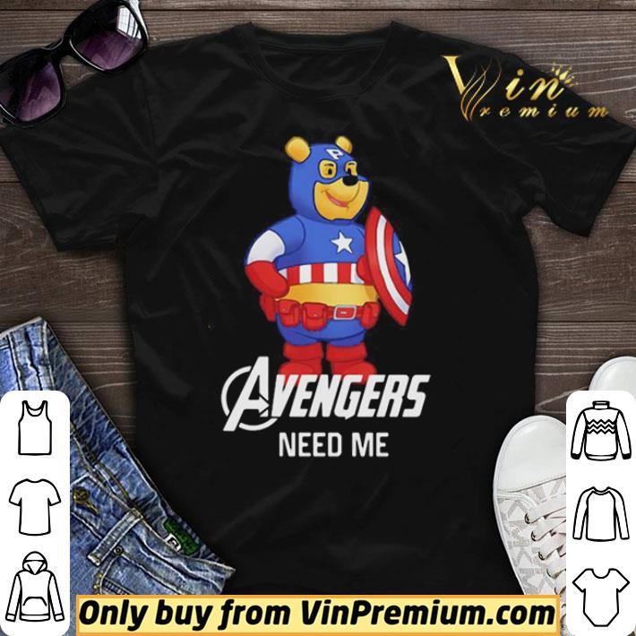Awesome Pooh captain america avengers need me shirt sweater